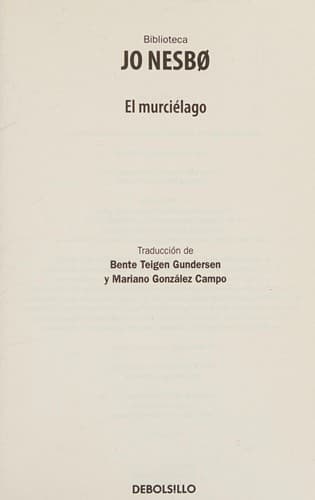Tapa de El murciélago