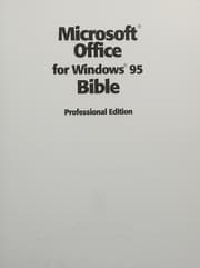 Tapa de Microsoft Office for Windows 95 bible
