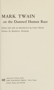 Tapa de Mark Twain on the damned human race