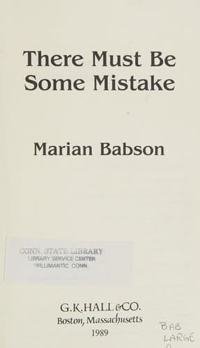 Tapa de There must be some mistake