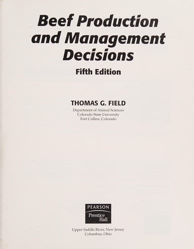 Tapa de Beef production and management decisions