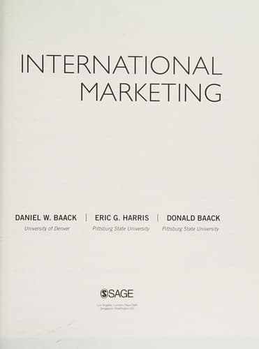 Tapa de International marketing