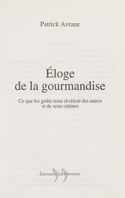 Tapa de Éloge de la gourmandise