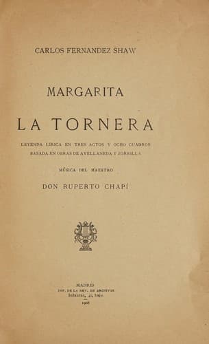 Tapa de Margarita la tornera