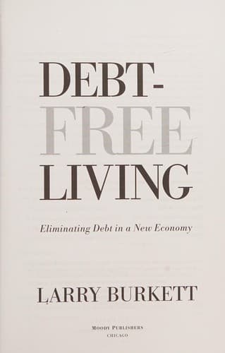 Tapa de Debt-free living