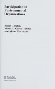 Tapa de Participation in Environmental Organizations