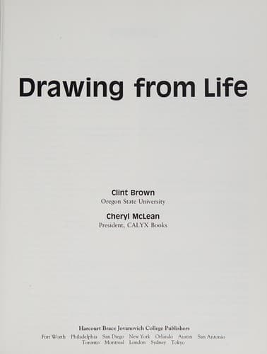 Tapa de Drawing from life