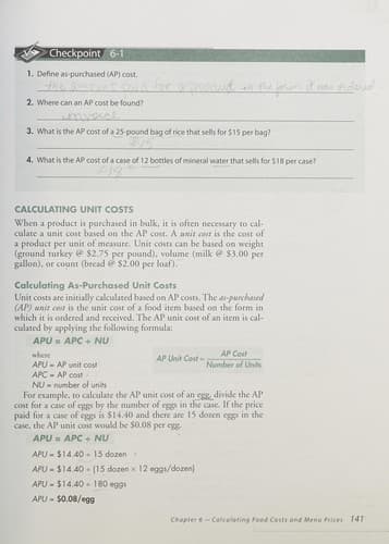 Tapa de Culinary math principles and applications