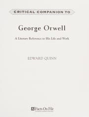 Tapa de Critical Companion to George Orwell