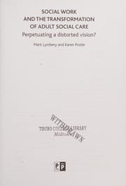 Tapa de Social Work and the Transformation of Adult Social Care