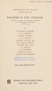 Tapa de Problems of peace, ninth series