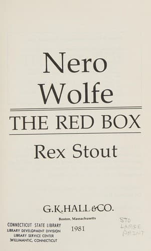Tapa de The Red Box