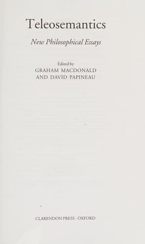 Tapa de Teleosemantics