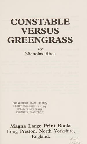 Tapa de Constable Versus Greengrass