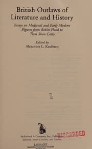 Tapa de British outlaws of literature and history