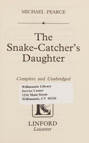 Tapa de Snake Catcher's Daughter