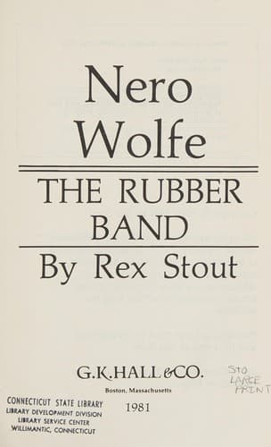 Tapa de The rubber band
