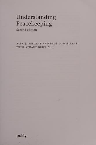Tapa de Understanding peacekeeping
