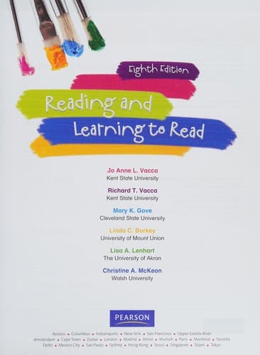 Tapa de Reading and learning to read