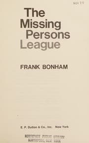Tapa de The missing persons league