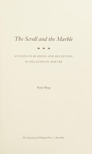 Tapa de The Scroll and the Marble