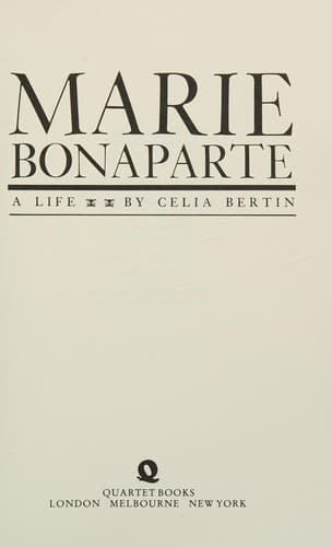 Tapa de Marie Bonaparte