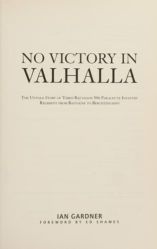 Tapa de No Victory in Valhalla