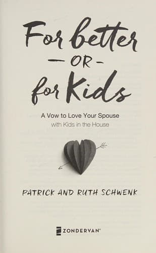 Tapa de For Better or for Kids