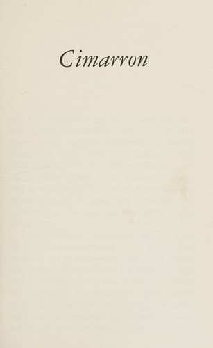 Tapa de Cimarron