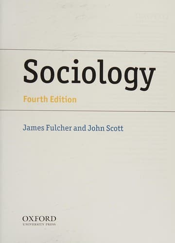 Tapa de Sociology