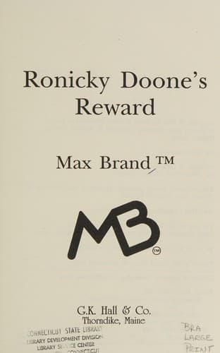 Tapa de Ronicky Doone's reward