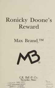 Tapa de Ronicky Doone's reward
