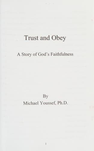 Tapa de Trust & obey
