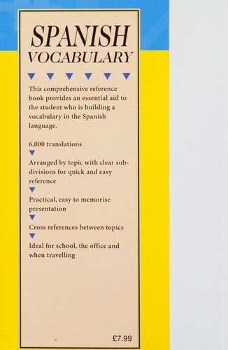 Tapa de Caxton Spanish Vocabulary