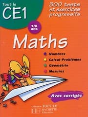 Tapa de Maths CE1 7/8 ans - Nombres, Calcul-Problèmes, Géométrie, Mesures