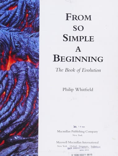 Tapa de From So Simple a Beginning