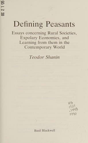 Tapa de Defining peasants