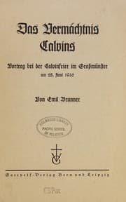 Tapa de Das Vermächtnis Calvins