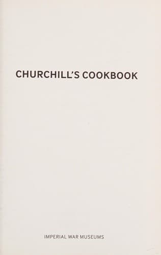Tapa de Churchill's Cookbook