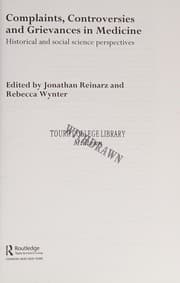 Tapa de Complaints, Controversies and Grievances in Medicine