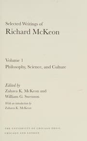 Tapa de Selected writings of Richard McKeon