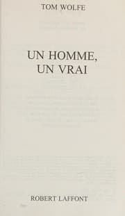 Tapa de Un homme, un vrai