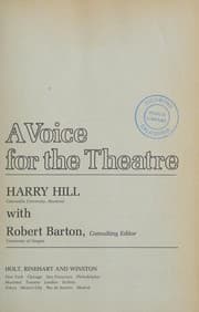 Tapa de A voice for the theatre