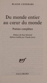 Tapa de Du monde entier au coeur du monde