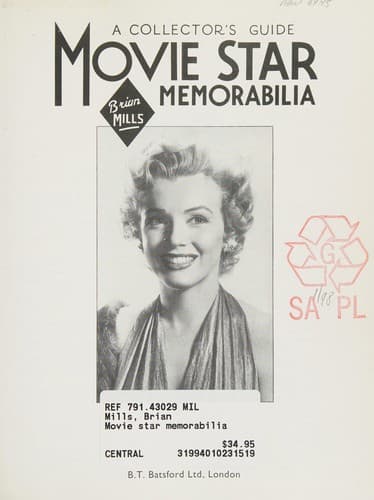 Tapa de Movie Star Memorabilia