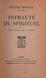 Tapa de Primauté du spirituel