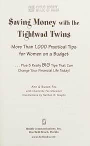 Tapa de Saving money with the tightwad twins