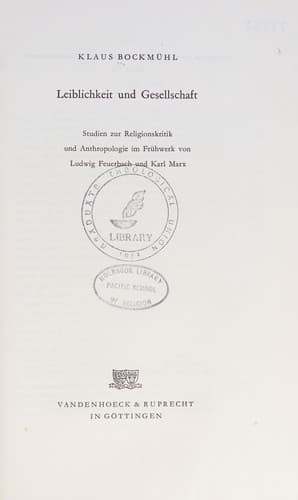 Tapa de Leiblichkeit und Gesellschaft
