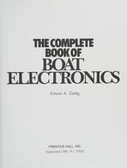 Tapa de The complete book of boat electronics