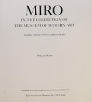 Tapa de Miro in the collection of the Museum of Modern Art, including remainder-interest and promised gifts